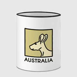 Кружка 3D Australia, цвет: 3D-черный кант — фото 2