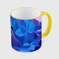 Кружка 3D NEON CRYSTALLS, цвет: 3D-желтый кант