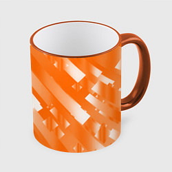 Кружка 3D Оранжевый градиент, цвет: 3D-оранжевый кант