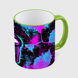 Кружка 3D NEON AMONG US, цвет: 3D-светло-зеленый кант