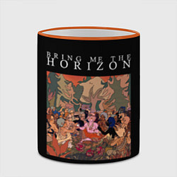 Кружка 3D BRING ME THE HORIZON, цвет: 3D-оранжевый кант — фото 2