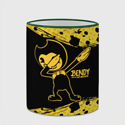 Кружка 3D BENDY AND THE INK MACHINE, цвет: 3D-зеленый кант — фото 2