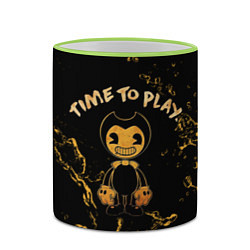 Кружка 3D Bendy And The Ink Machine, цвет: 3D-светло-зеленый кант — фото 2