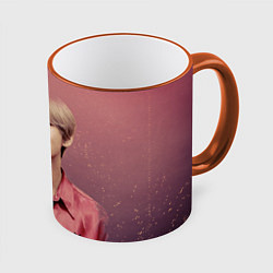 Кружка 3D BTS, цвет: 3D-оранжевый кант