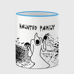 Кружка 3D KIZARU: HAUNTED FAMILY, цвет: 3D-небесно-голубой кант — фото 2