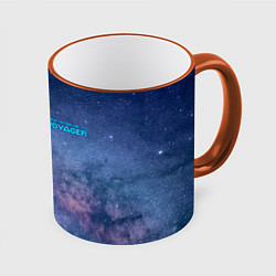 Кружка цветная Услышь мой вой уже, это Voyager