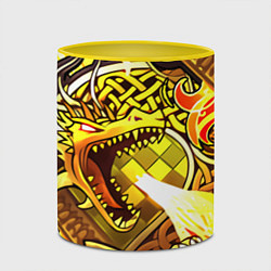 Кружка 3D CS GO DRAGON LORE, цвет: 3D-белый + желтый — фото 2