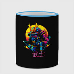 Кружка 3D Cyber Samurai, цвет: 3D-небесно-голубой кант — фото 2