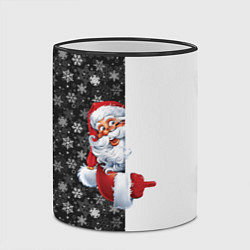 Кружка 3D Дедушка Мороз, цвет: 3D-черный кант — фото 2