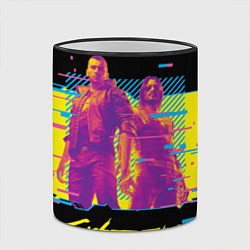 Кружка 3D Cyberpunk 2077 - Взлом системы, цвет: 3D-черный кант — фото 2