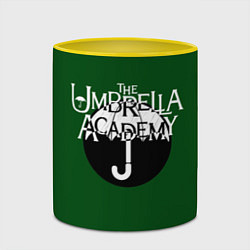 Кружка 3D Umbrella academy, цвет: 3D-белый + желтый — фото 2