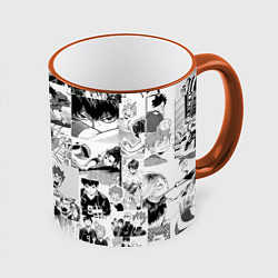 Кружка 3D Haikyu, цвет: 3D-оранжевый кант