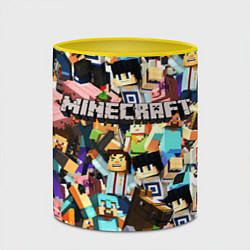 Кружка 3D MINECRAFT, цвет: 3D-белый + желтый — фото 2