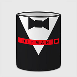 Кружка 3D Hitman III, цвет: 3D-черный кант — фото 2