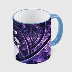 Кружка 3D Альбедо, цвет: 3D-небесно-голубой кант