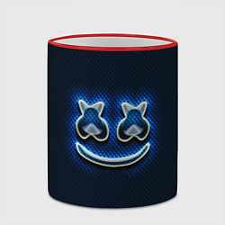 Кружка 3D Marshmello, цвет: 3D-красный кант — фото 2