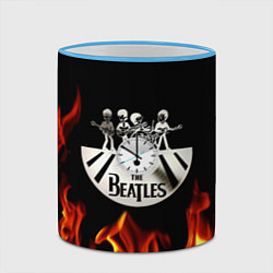 Кружка 3D The Beatles, цвет: 3D-небесно-голубой кант — фото 2