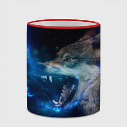 Кружка 3D Волчара Юморит, цвет: 3D-красный кант — фото 2