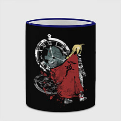 Кружка 3D Стальной Алхимик, цвет: 3D-синий кант — фото 2