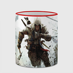 Кружка 3D Assassin’s Creed 3, цвет: 3D-красный кант — фото 2
