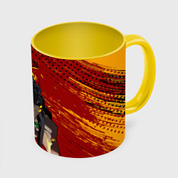 Кружка 3D Hades - Аид, цвет: 3D-белый + желтый