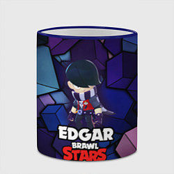 Кружка 3D BRAWL STARS EDGAR, цвет: 3D-синий кант — фото 2