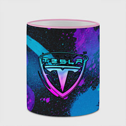 Кружка 3D TESLA NEON, цвет: 3D-розовый кант — фото 2