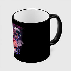Кружка 3D LIL UZI VERT XO TOUR LIF3, цвет: 3D-черный кант