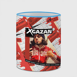 Кружка 3D Клип Gazan - АБУ БАНДИТ, цвет: 3D-небесно-голубой кант — фото 2