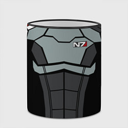 Кружка 3D КОСТЮМ N7 MASS EFFECT N7 М, цвет: 3D-черный кант — фото 2