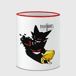 Кружка 3D Little Nightmares 2 тень, цвет: 3D-красный кант — фото 2