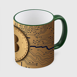 Кружка цветная Биткоин