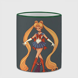 Кружка 3D Sailor Moon Сейлор Мун, цвет: 3D-зеленый кант — фото 2