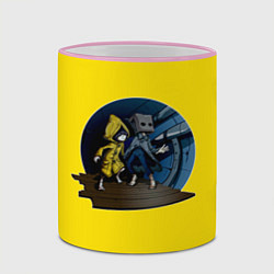 Кружка 3D Little nightmares 2 Yelow, цвет: 3D-розовый кант — фото 2