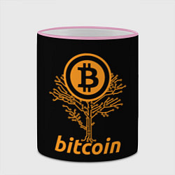 Кружка 3D БИТКОИН ДЕРЕВО BITCOIN TREE, цвет: 3D-розовый кант — фото 2