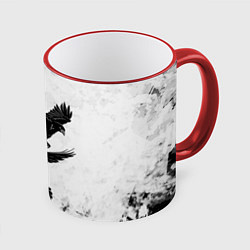 Кружка 3D Gothic crows, цвет: 3D-красный кант