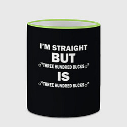 Кружка 3D IM STRAIGHT, цвет: 3D-светло-зеленый кант — фото 2