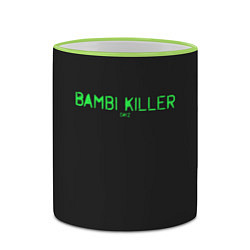 Кружка 3D Bambi killer, цвет: 3D-светло-зеленый кант — фото 2