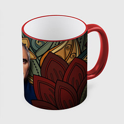 Кружка цветная Меладзе Цветы Мандала