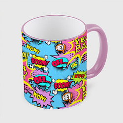Кружка цветная Year baby Pop art print