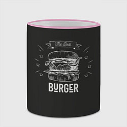 Кружка 3D Бургер, цвет: 3D-розовый кант — фото 2