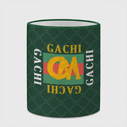 Кружка 3D GACHI GUCCI, цвет: 3D-зеленый кант — фото 2