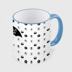 Кружка 3D Umbrella Academy, цвет: 3D-небесно-голубой кант
