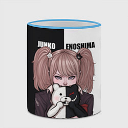 Кружка 3D MONOKUMA JUNKO, цвет: 3D-небесно-голубой кант — фото 2
