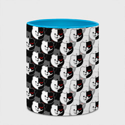 Кружка 3D MONOKUMA МОНОКУМА PATTERN, цвет: 3D-белый + небесно-голубой — фото 2