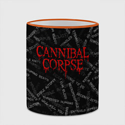 Кружка 3D Cannibal Corpse Songs Z, цвет: 3D-оранжевый кант — фото 2