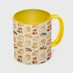 Кружка цветная Шиба-Ину