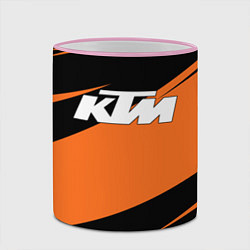 Кружка 3D KTM КТМ, цвет: 3D-розовый кант — фото 2