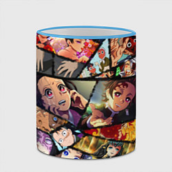 Кружка 3D КЛИНОК РАССЕКАЮЩИЙ ДЕМОНОВ, цвет: 3D-небесно-голубой кант — фото 2