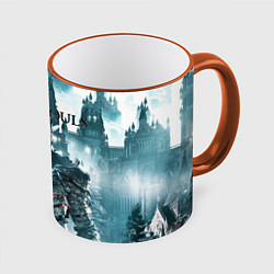 Кружка 3D Dark Souls, цвет: 3D-оранжевый кант